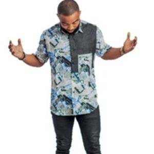 Newspaper print shirt for men, African men's fashion